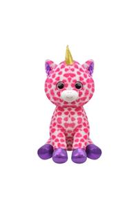 SELAY TOYS Peluş Unicorn Oyuncak Tek Boynuzlu At 17 Cm Pembe 3370