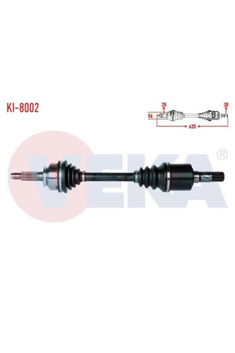 ünlü oto Komple Aks Sol On Kıa Sorento I (jc) 2.5 Crdı A-t Uzunluk 635mm 2002-2009