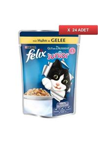 FELIX Tavuklu Yavru Kedi Konservesi 100 Gr (24 Tane)