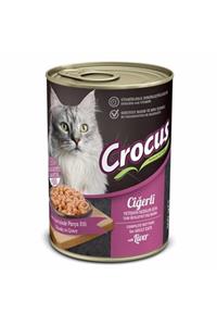 Crocus Yetişkin Kedi Ciğerli Yaş Mama 400g X 12 Adet