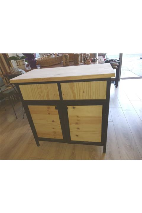 Ömür Parke Metal Ağaç Konsol 100x40x85