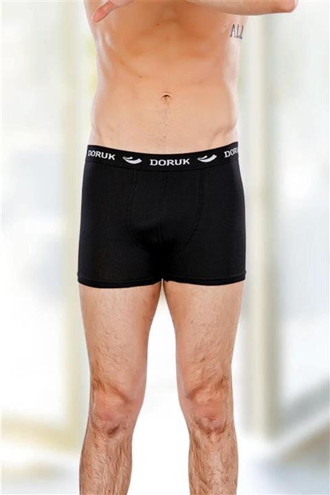 Doruk Erkek Siyah Likralı Boxer 3 Adet
