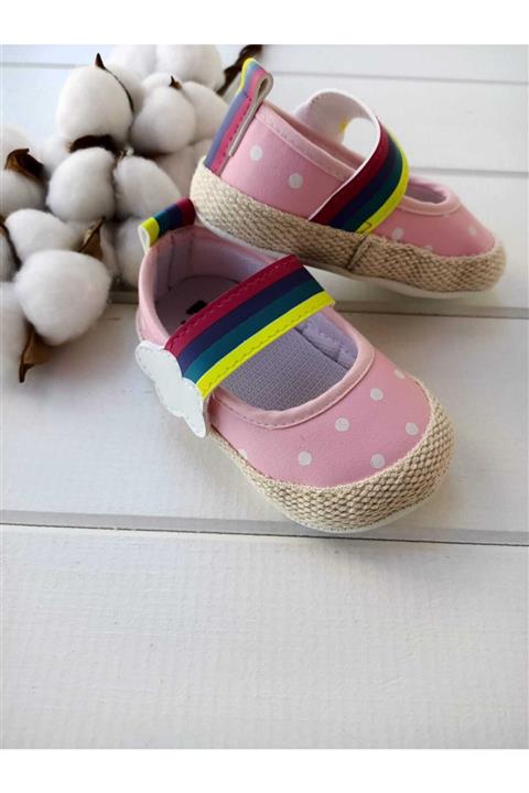 fatoshbebe Kız Bebek Çırtlı Patik Ayakkabı