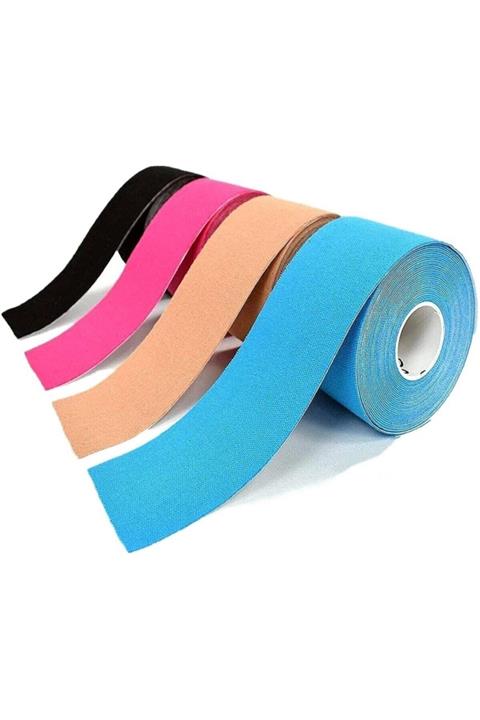 Crosstape Kinesiology Ten Rengi 5cm X 5 M Sporcu Ağrı Bandı 12'li (pakette 12 Adet Ten Renk)