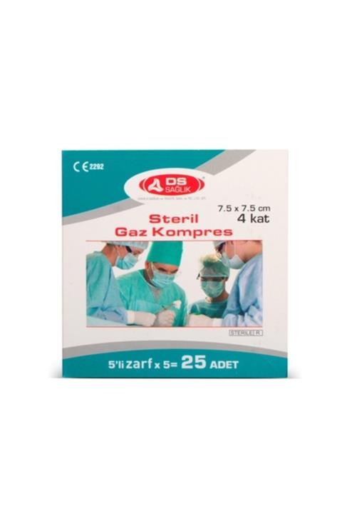 Damla D S Steril Gaz Kompres 7.5 Cm X 7.5 Cm 4 Kat 25'li