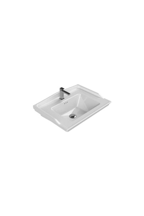 TURKUAZSERAMİK Cerastyle Turkuaz Kapadokya Etajerli Lavabo 80*48 Cm