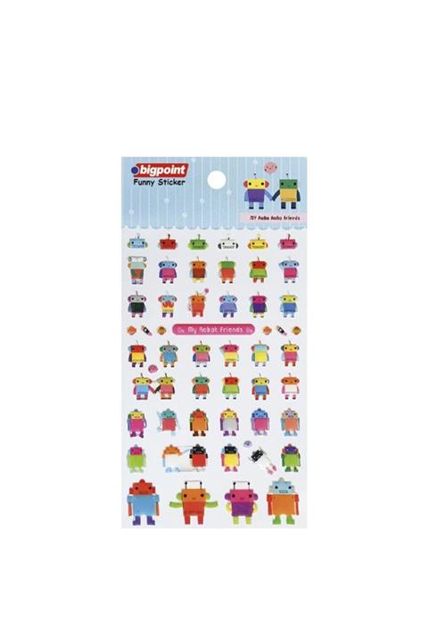 Bigpoint Sticker Kabartmalı Robot Arkadaşlarım