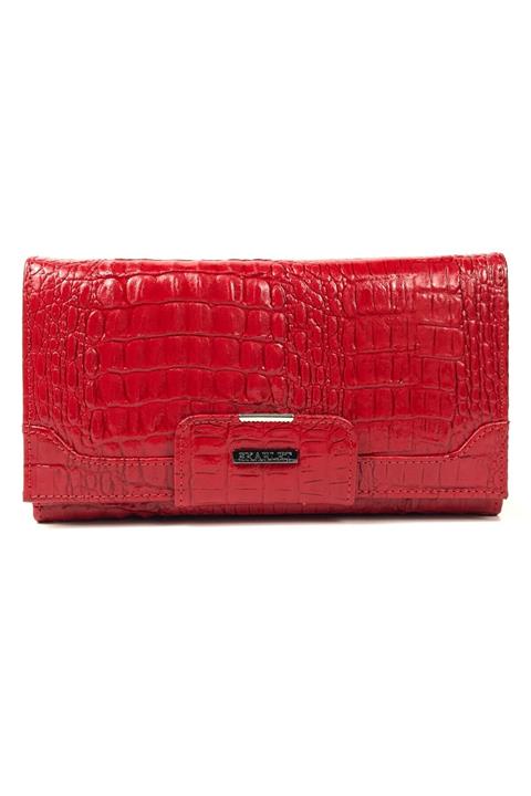 Skarlet Hakiki Deri Kadın Cüzdanı