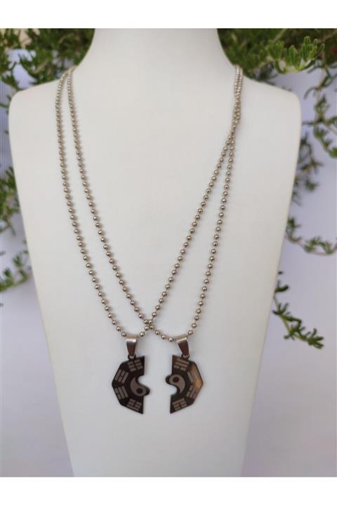 Bijuterium Çelik 2 Adet Arkadaşlık Kolye