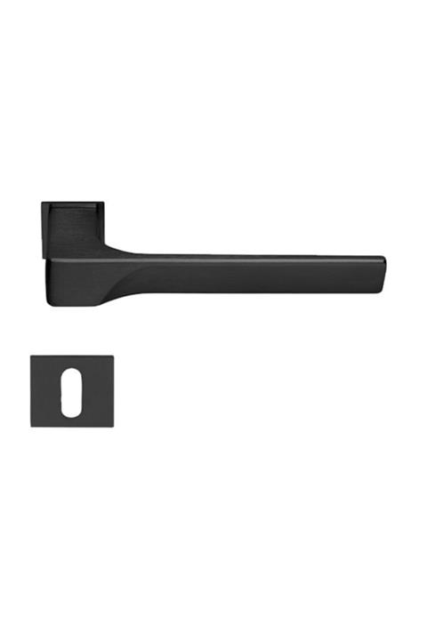 Hafele Mini Istanbul Oda Kapı Kolu Seti, Mat Siyah Renk
