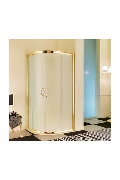 Duşakabincim 120x120 Cm Gold Altın Sarı Duşakabin