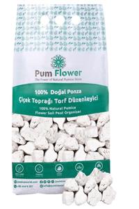 pum flower Peyzaj Toprağı 5 Litre, Ponza,2-4 Cm Beyaz Ponza