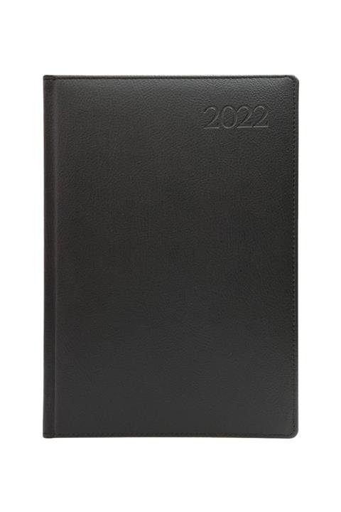 KILAVUZ REKLAM 2022 Cumartesi Ve Pazar Günleri 17x24 Cm Tam Sayfa Ajanda Siyah