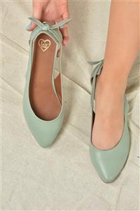 Fox Shoes Yeşil Kadın Babet H726324009