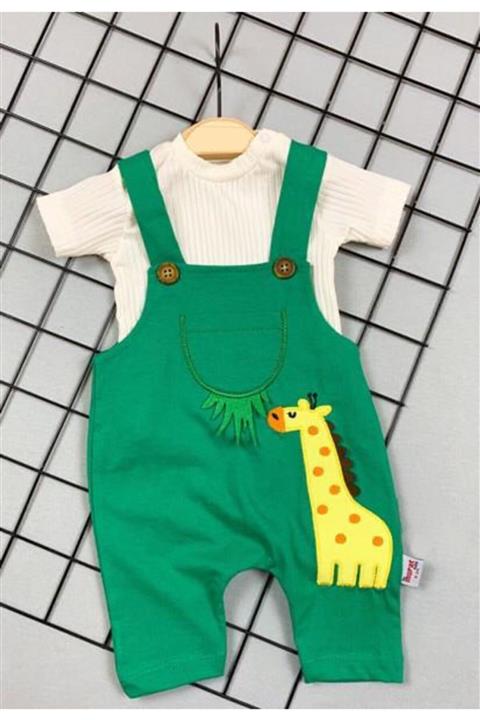 Beren Kids Erkek Bebek Zürafa Görselli Slopet Takım