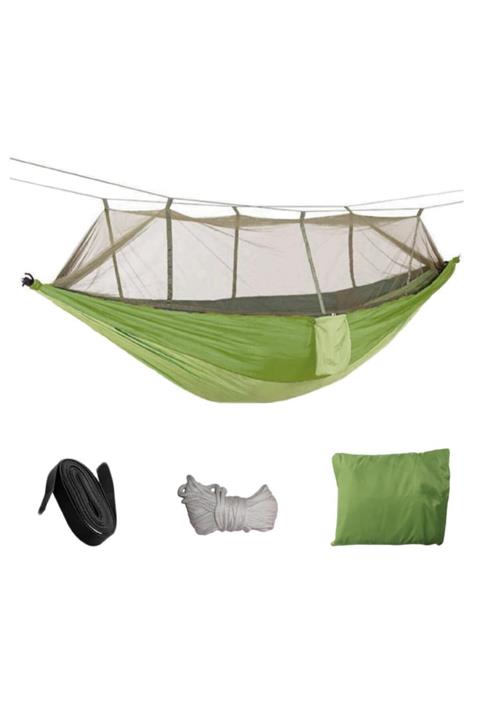 Mashotrend Yeşil Cibinlikli Hamak - Kamp Hamak Piknik Hamağı