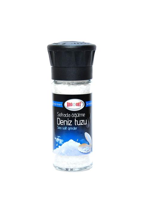 Bağdat Baharat Yemeklik Çakıl Deniz Tuzu Cam Değirmen Tuz 110 gr