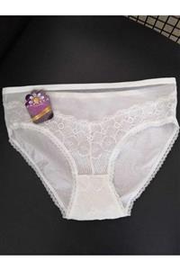 Papatya Kadın Beyaz Dantelli Slip