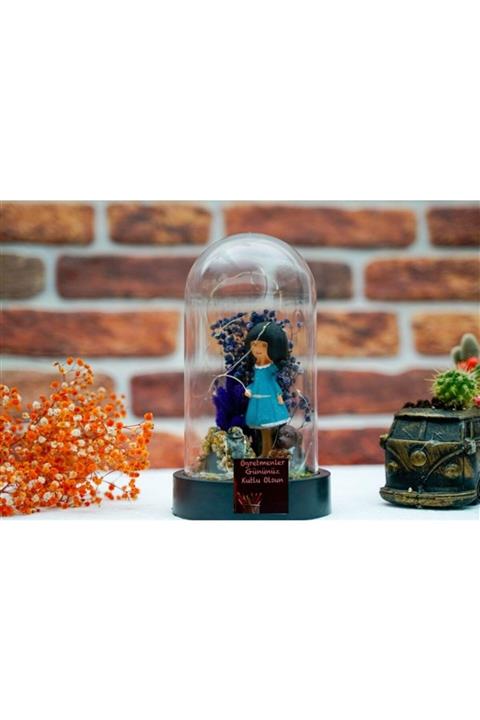 Mefu Home Bayan Öğretmene Öğretmenler Günü Hediyelik Ters Fanus Teraryum