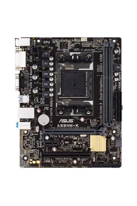 ASUS Fm2 A68h Ddr3 A68hmk 4x Sata Dvı Amd Radeon Graphics 1x (Pcıe 3.0) Atx