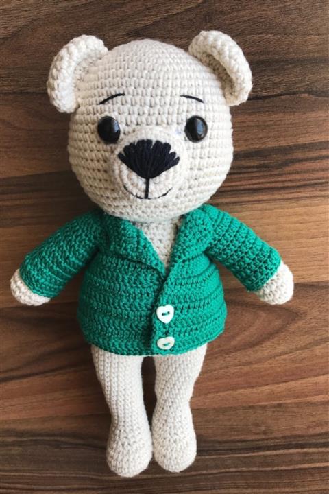 Minimiki Amigurumi Polki Ayıcık Oyun Ve Uyku Arkadaşı