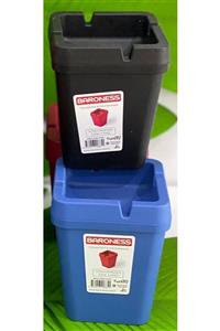 HibanaYolu X 2 Adet Kokusuz Kulluk Plastik (8×8×10cm) Siyah-mavi