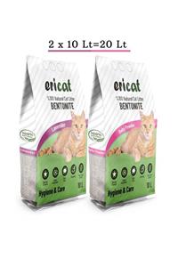 ericat Lavanta Ve Bebek Pudrası Kokulu Kedi Kumu-10 Litre X 2 Adet