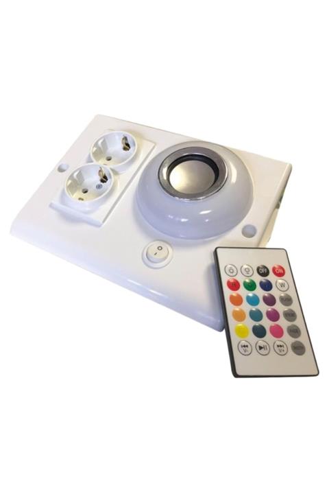 Venüs 7w Ledli Tezgah Arası Müzik Çalar 2 Li Prizmatik Beyaz