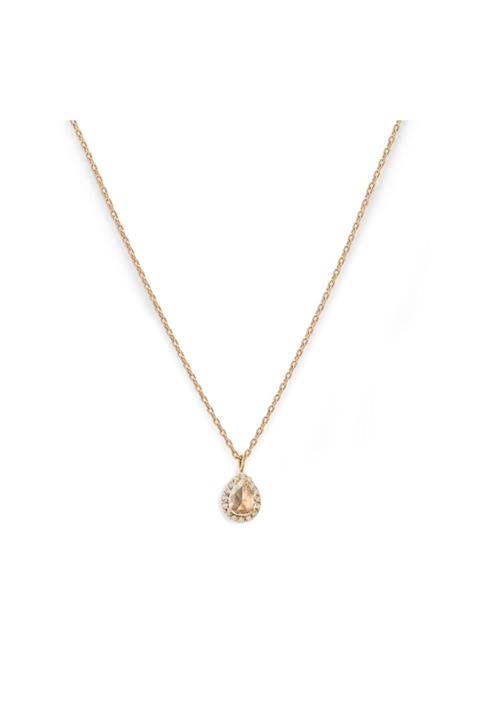 Ülseven Rose-cut Damla Kolye