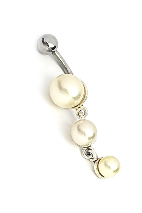 OSESHOP Incili Gümüş Göbek Piercing