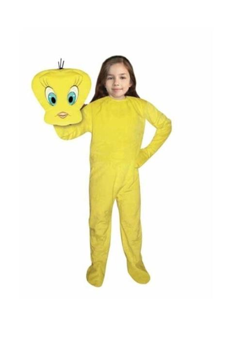 Kostüm Sarayı Unisex Çocuk Sarı Tweety Kostümü