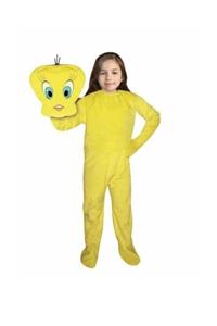 Kostüm Sarayı Unisex Çocuk Sarı Tweety Kostümü