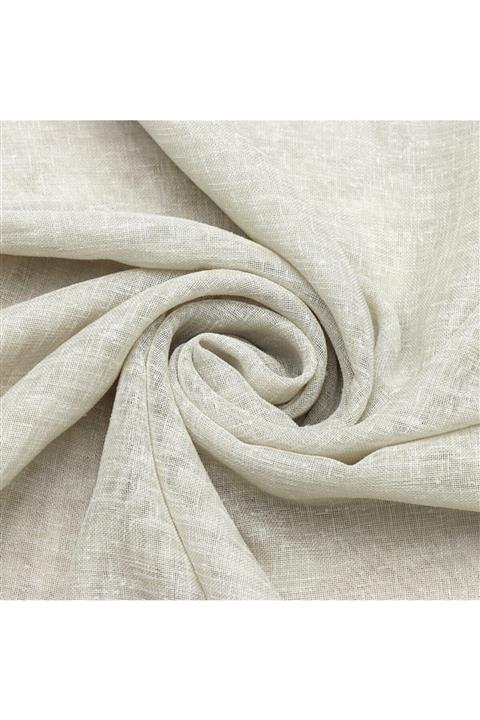 LEVENT ÖZEL Folded 1. Sınıf Keten Tül Perde Kumaşı %100 Polyester