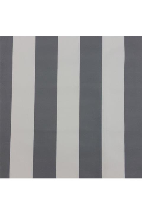 Evimstil Çizgili Koltuk Perde Dekoratif Kumaşı Gri Renkli Kumaş