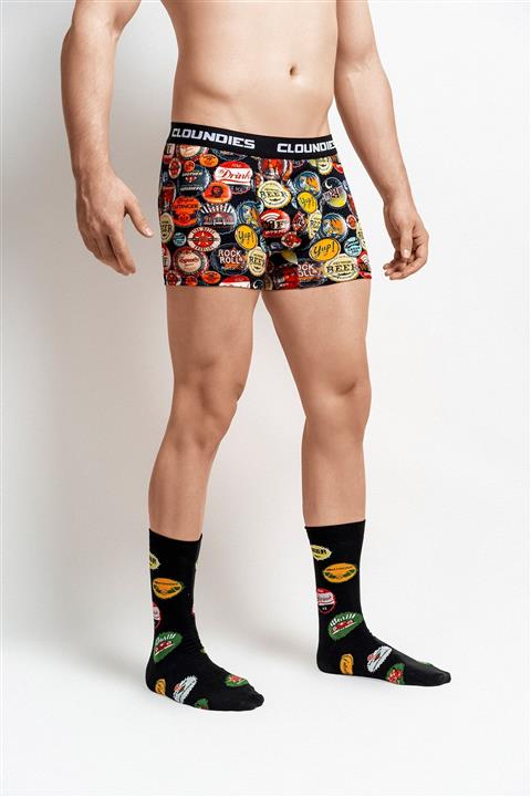 Cloundies Kapak Desenli Dijital Baskılı Boxer Ve Çorap Seti