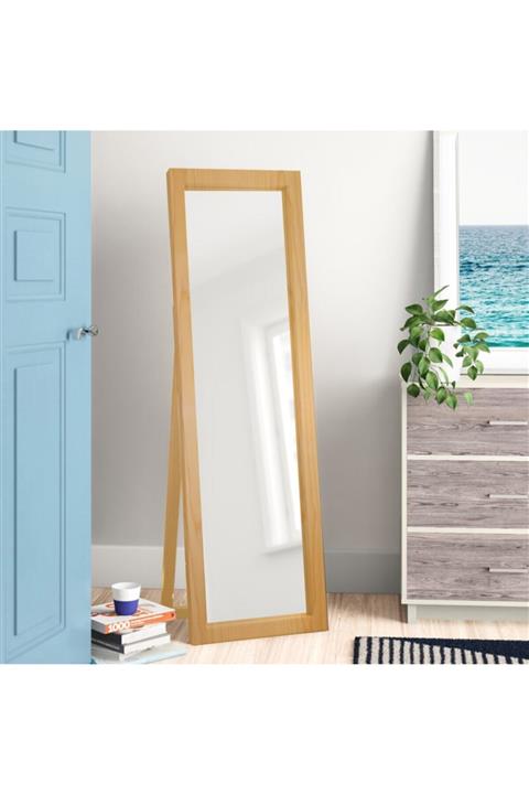 GERKERSAN AHŞAP ATÖLYESİ Doğal Ahşap Boy Aynası