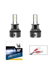 Point X7 Led Xenon H3 Far Ampul Mini Slim Şimşek Etkili