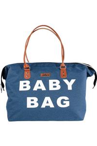 Molmini Baby Bag Çanta Keten Mavi