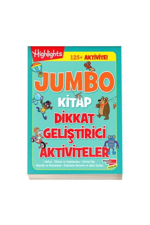 Dikkat Atölyesi Yayınları Jumbo Kitap Dikkat Geliştirici Aktiviteler