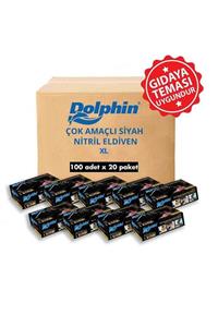 Dolphin Çok Amaçlı Siyah Nitril Eldiven (xl) 20pk X 100lü Paket