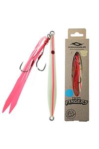 OCEAN ANGLER Fish Fingers Jig 60gr Pink Lumo Glow Suni Yem