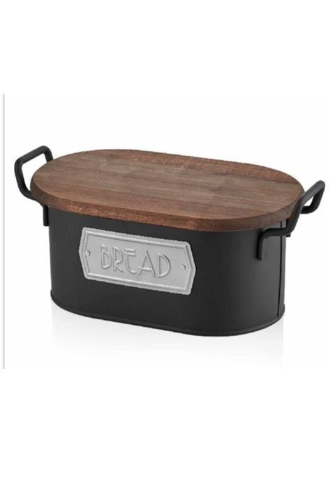 The Mia Mia Siyah Ekmek Saklama Kabı
