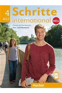 Hueber Schritte International Neu 4 - A2.2: Kurs- Und Arbeitsbuch Mit Cd Zum