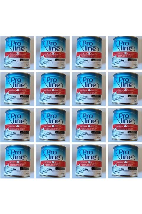 Pro Line Kuzu Etli Yetişkin Kedi Konserve Mama 415 gr x 20 Adet