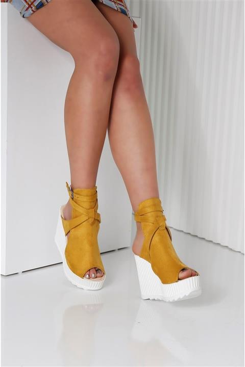 Radikal Sarı Kadın Platform Ayakkabı
