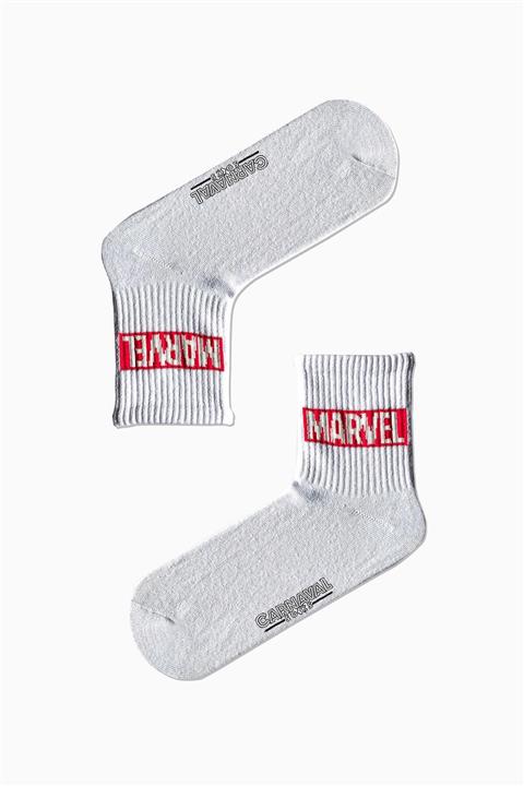 CARNAVAL SOCKS Marvel Yazılı Desenli Renkli Spor Çorap