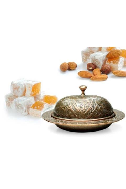 LAUREL DREAM Küçük Boy Bakır Osmanlı Motifli Lokumluk