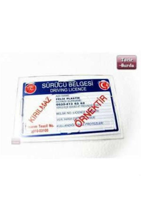 SSS Kırılmaz Ehliyet Kimlik Kgs Paso Koruma Kabı-5 Li