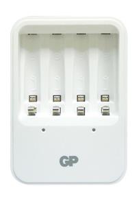 GP Batteries Gppb420 4'lü Pil Şarj Cihazı Aa Ve Aaa Boy Nimh Piller İçin Pilsiz Set