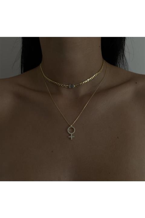 vi store vi jewelry 925 Gümüş Venüs Kolye